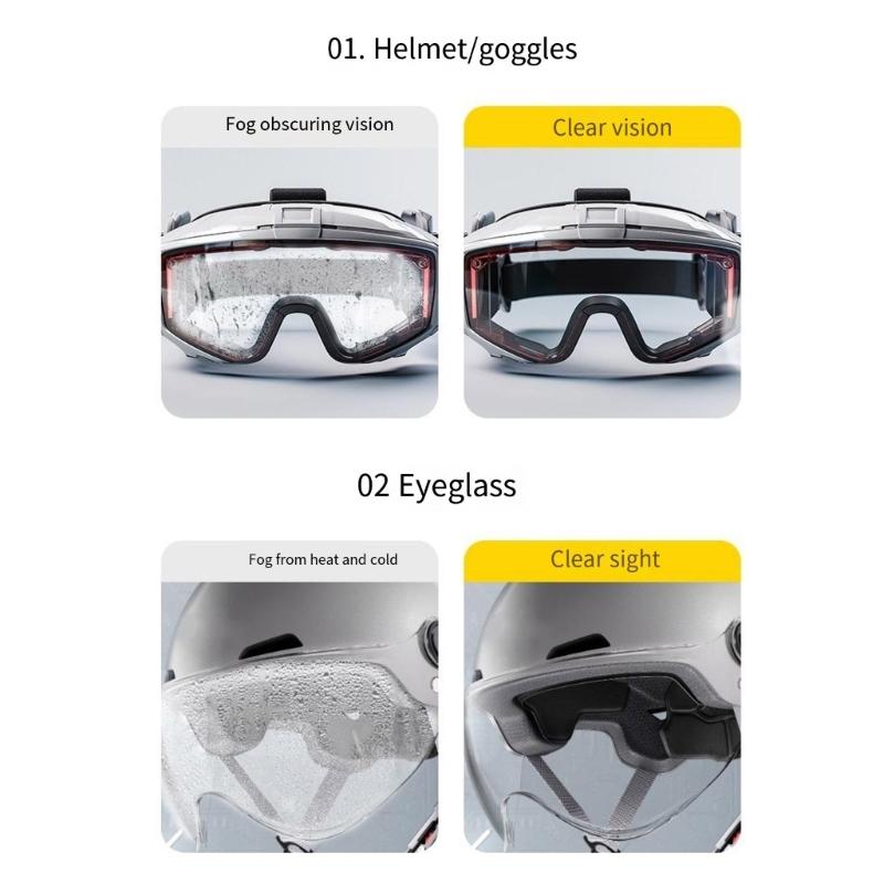 Anti Fog Coating Car Windshield Treatments 70ml for Automotive Glass & Helmets Visors Ensures Clear View In Wet Weather