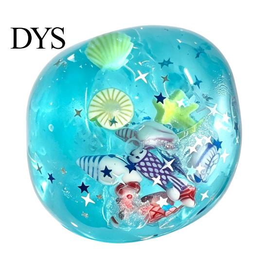 Ocean Themed Sensory Toys Theme Stress Relief Ball, Soft Shapeable Ball Toy, No Rebound Transparent Squeeze Toy for Anxiety Reduction Decompression