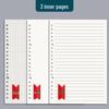 B5/A5 Loose-Leaf Refill Paper, 26/20 Holes, Grid/Horizontal Lines, Notebook Pages