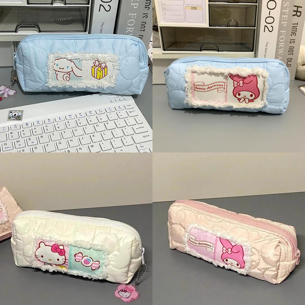 Cinnamoroll And Melody Design Pen Case With Large Capacity For Girls And Students