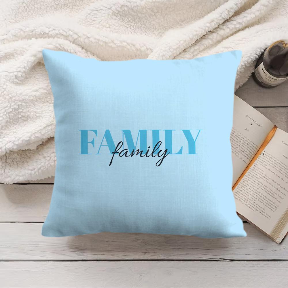 Simplicity Pattern Love Cushion Cover Silky Short Plush Invisible Zipper Dustproof Sofa Pillow Case For Home Decor