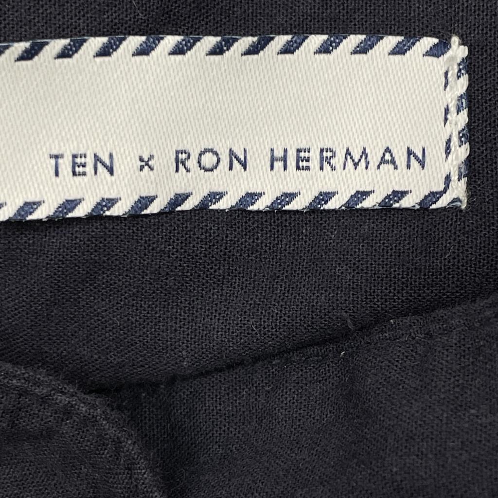 Ron Herman ×TEN 3310300108 Navy Gathered Stand Collar Dress dress Not written NavyUsed