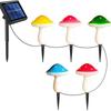 Solar Mushroom Lawn String Lights