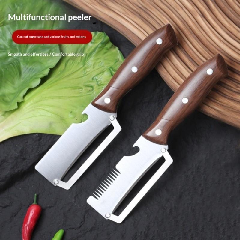 Kitchen Essential Stainless Steel Multi-Function Vegetable Fruit Peeler for Daily Slicing