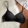 Liquid foundation cross beautiful back women's summer thin anti-sagging invisible seamless big halter bra