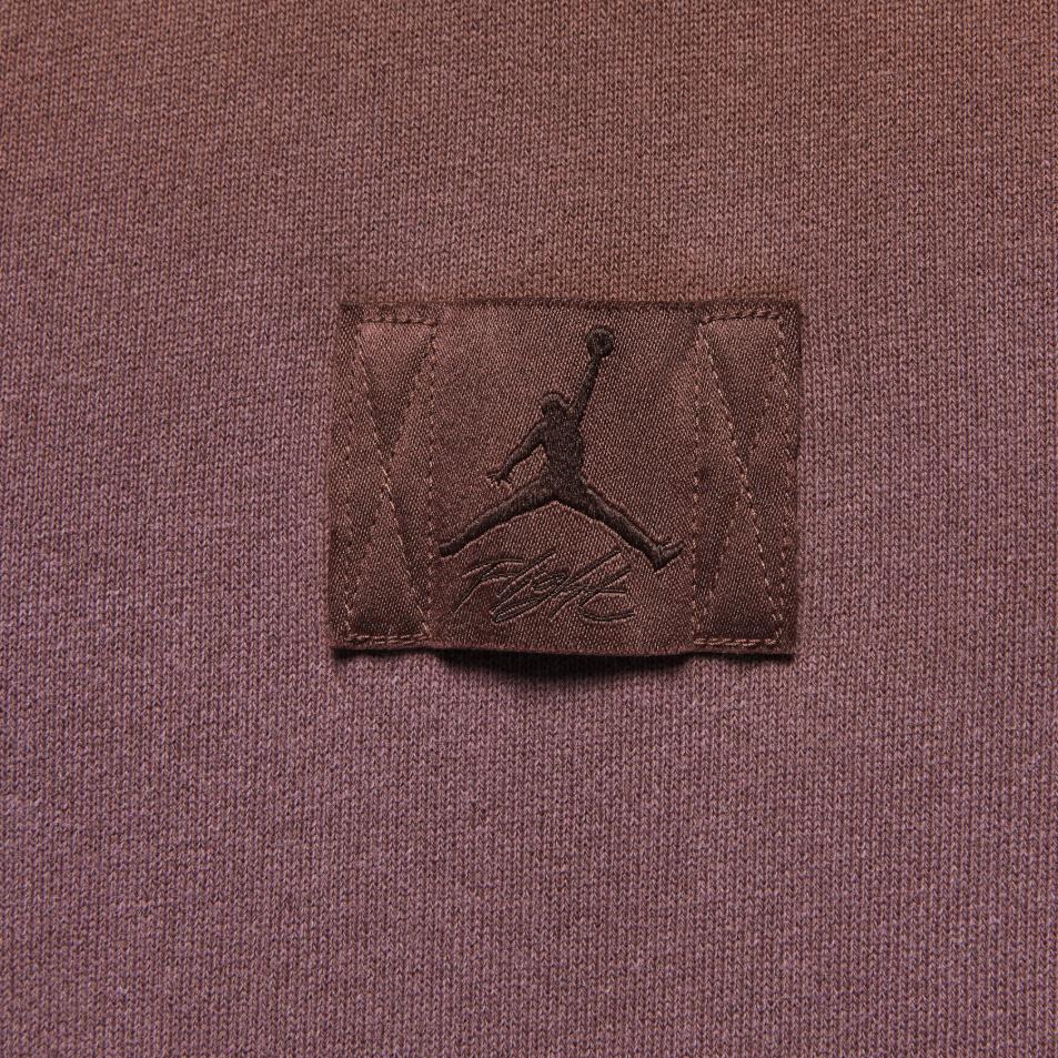 Jordan Flight Fleece Casual Thin Velvet Pullover Hoodie Men Hoodies Light-Brown FV7250231