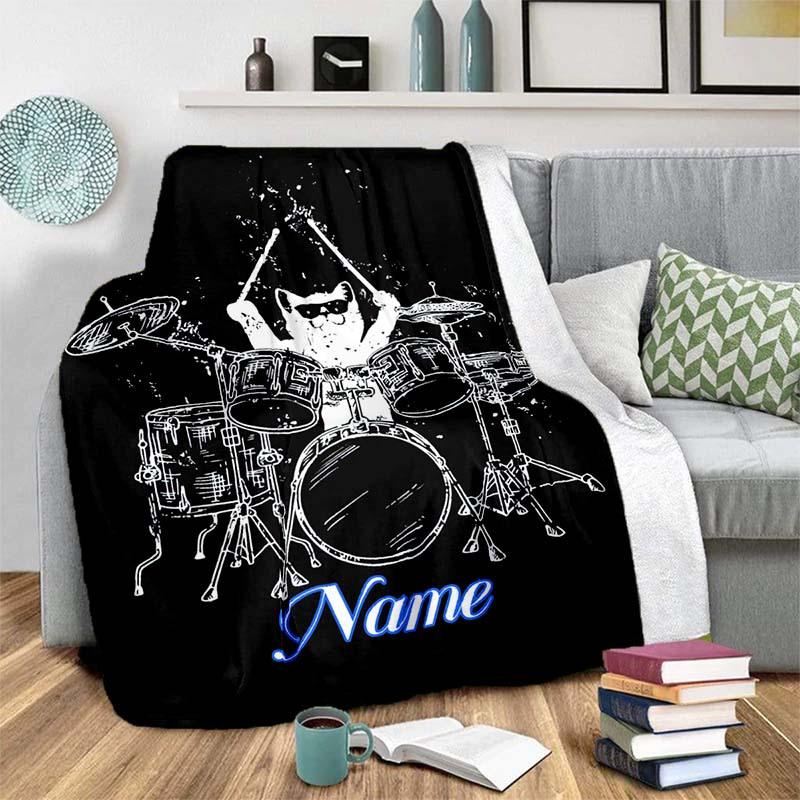 Customize Your Name Outdoor Blanket Used For Chair Office Sofa Bed Camping Soft And Warm Giving Friends And Relatives Birthday Graduation Gift