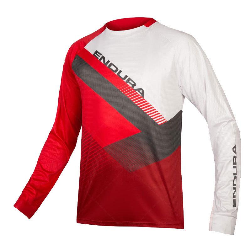 Endura downhill suit, men's quick-drying shirt, round neck, off-road riding suit, off-road motorcycle shirt, long-sleeved racing suit.