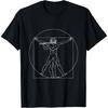 Da Vinci Vitruvian Man Flute Shirt Best Music Gifts Idea T-Shirt