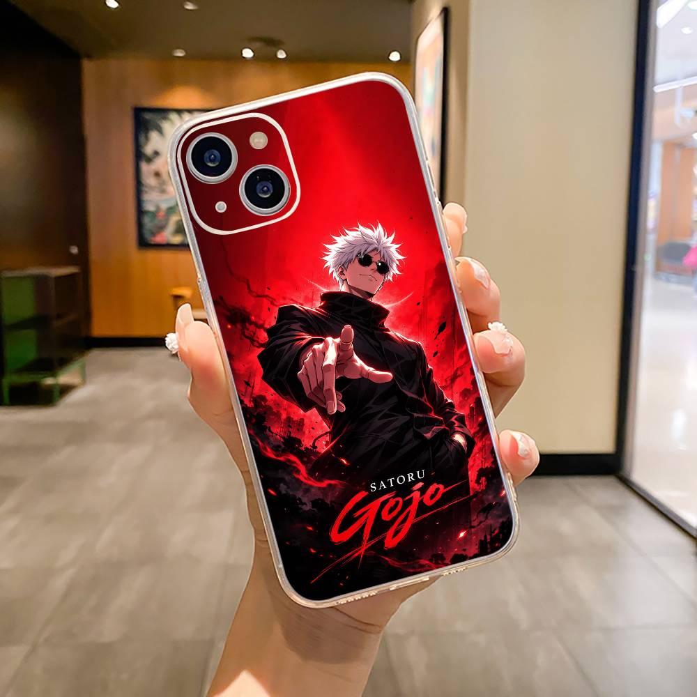 Popular Anime Characters S-satoru- Gojo Phone Case For iPhone17,16,15,14,13,12,11 ,Pro Max,16/15/14 Plus Transparent Cover
