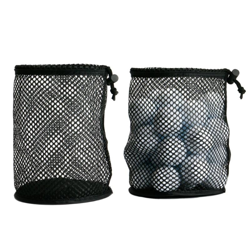 Nylon Storage Ball Pouch Golf Ball Carrying Holder Organizer Golf Accessories