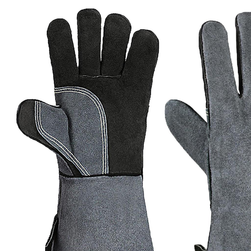 Welding Gloves, Long Sleeve Heat/Fire Resistant Wear Grill Work Gloves Mitts