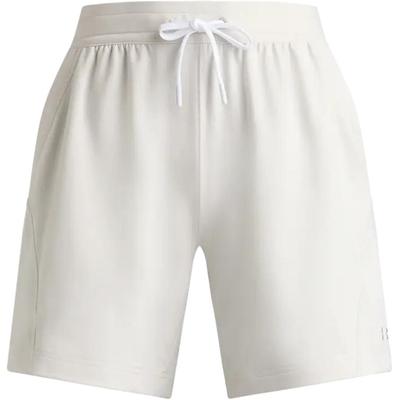 Ss25 Seus Shorts Esportivos Casuais Tricotados Confortáveis Versáteis com Cadarço Shorts Femininos Branco Pico 6005992-110