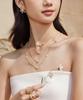 Lola Rose Daisy Citrine Triple Flower Pendant Women'S Necklace