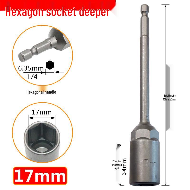 Chiave per Dadi Esagonali Profondi per Trapano Elettrico 5.5mm