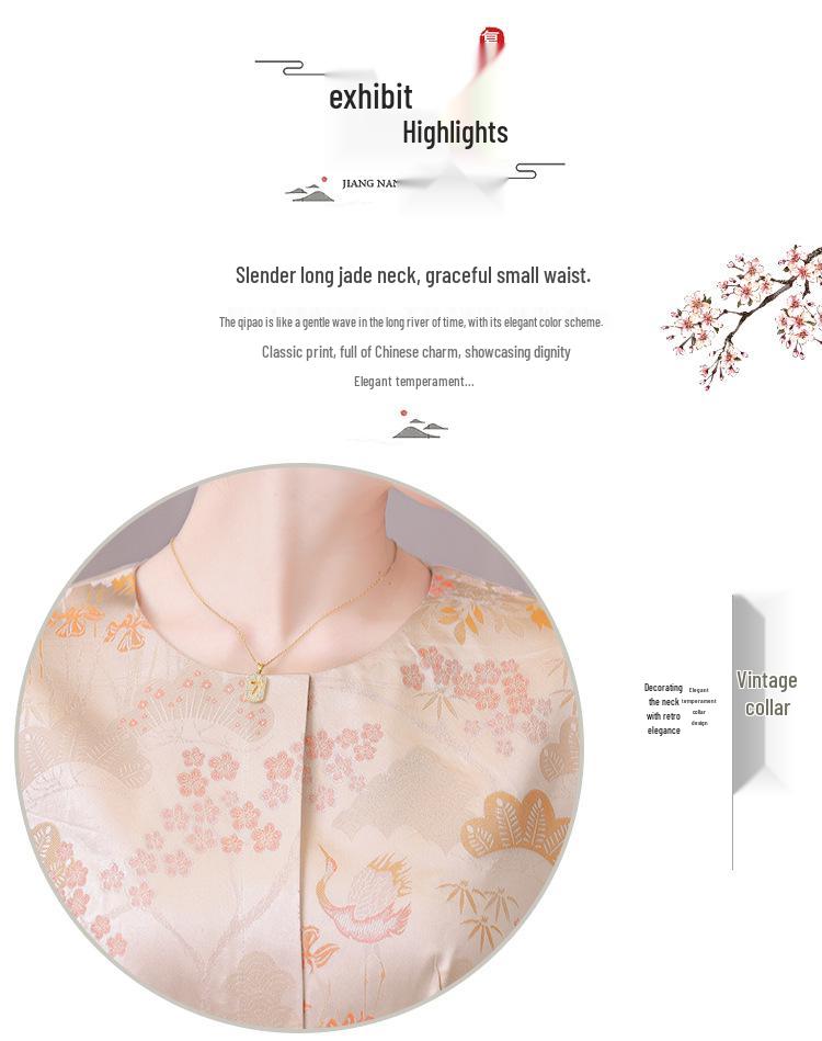 Elegantes 2024 Herbst Chinesischer Stil Cheongsam: Perfekt für Verlobungen & formelle Anlässe