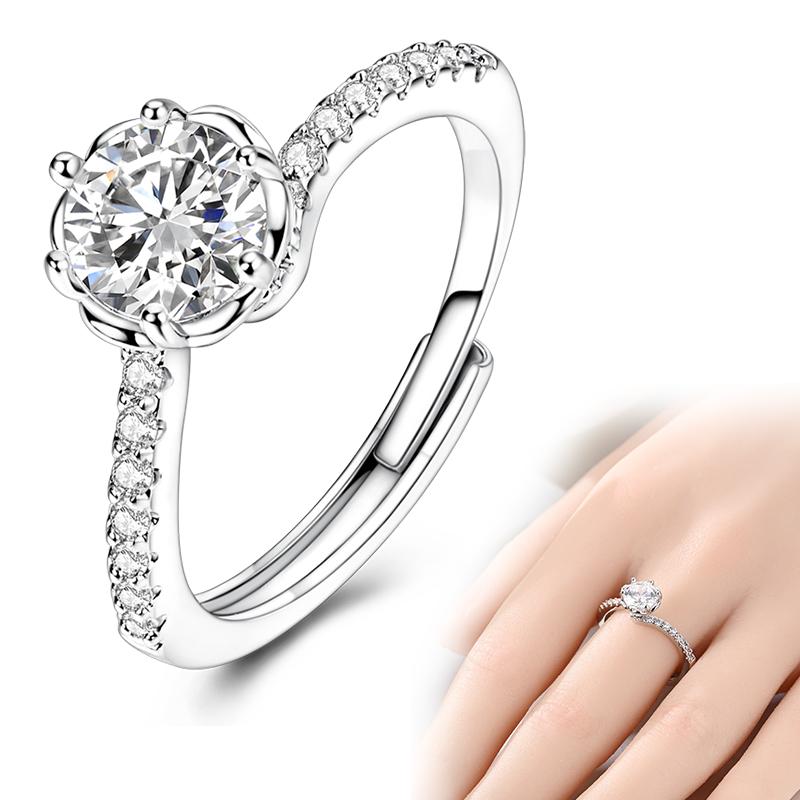 925 Silver Women Open Rings Tree of Life Clover Cat Claw Open Ring For Party Jewelry Anniversary Birthday Gift