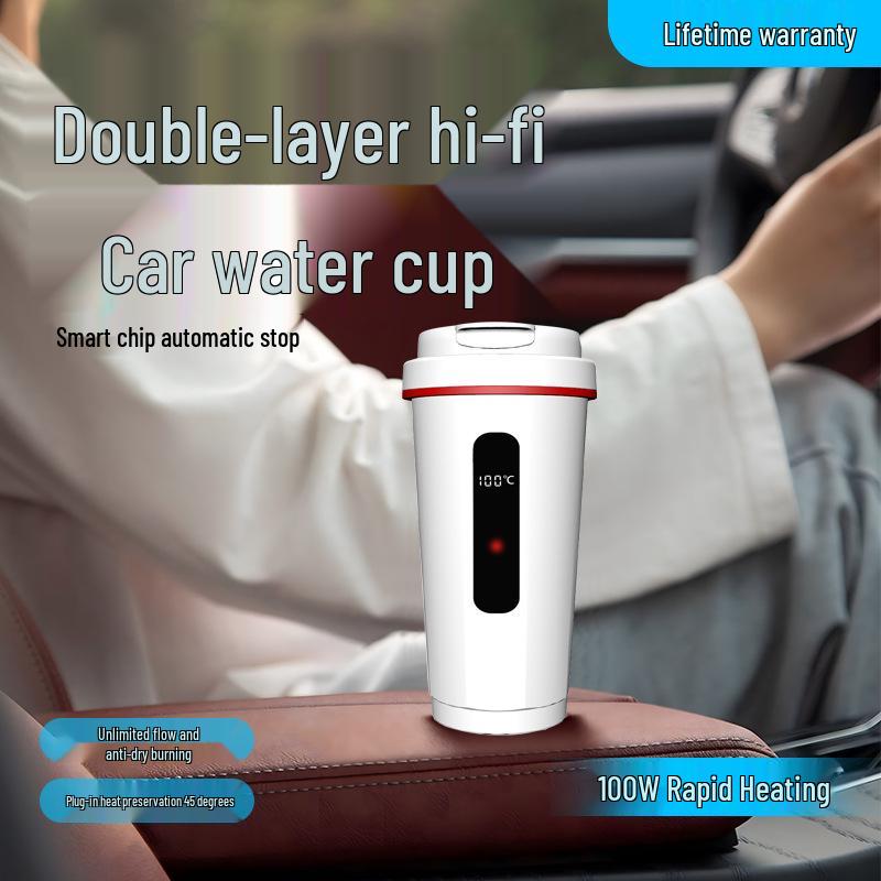 Universeller Reise-Autokocher aus Edelstahl 12V/24V