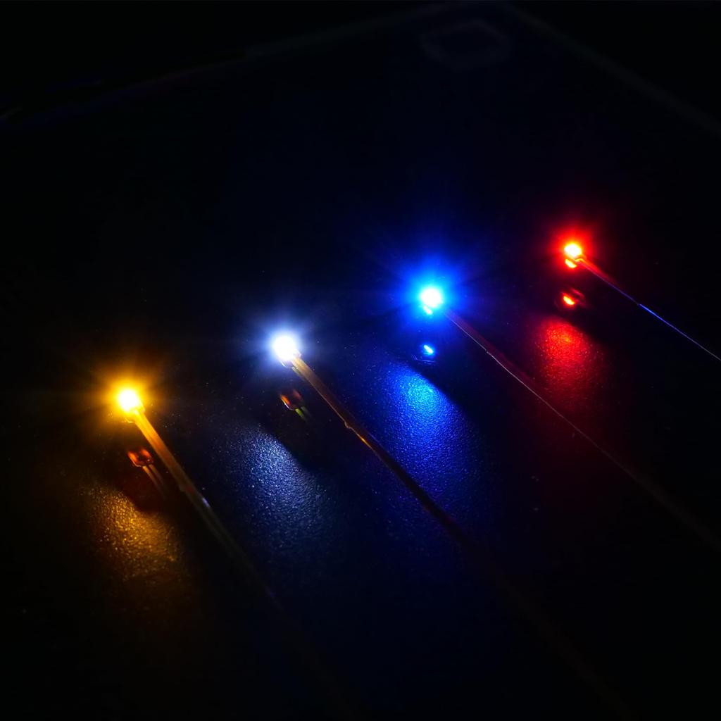 Chip Pack of 0603 for Model Ichiken [FlexiGlow] Pre-wired LEDs, 10, SMD, Size, Railroads, Miniatures, Dioramas, (Cool White)