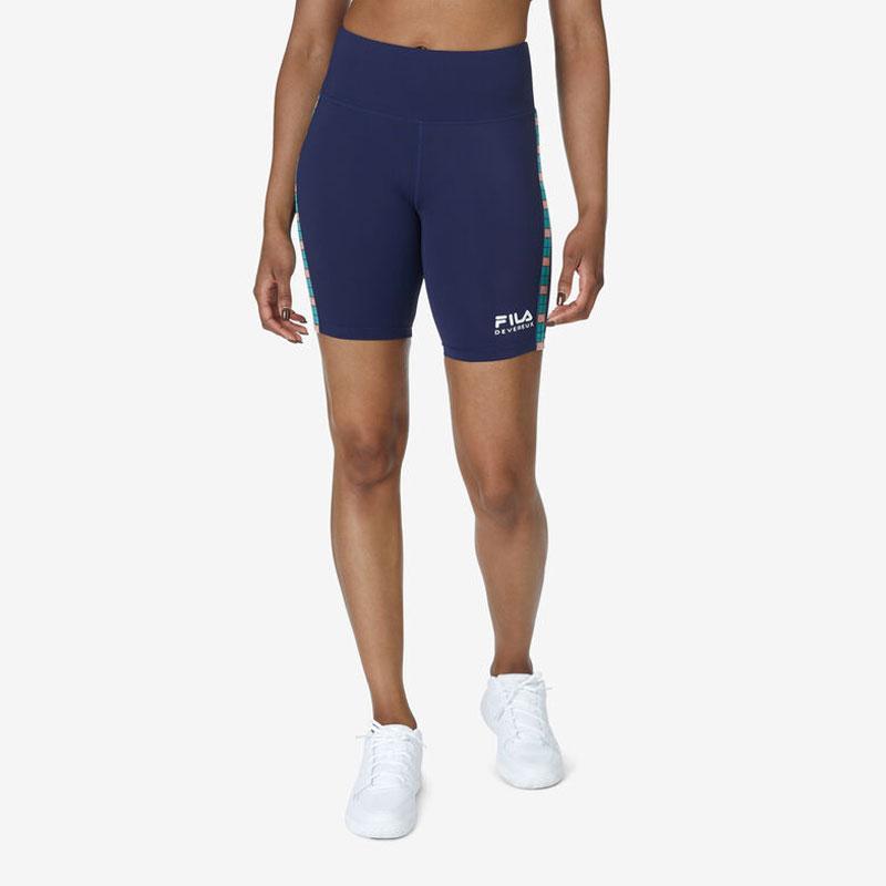 FILA DVRX Color Block Fitness Cycling Shorts Women shorts Dark-Blue TW31E351-FNVY