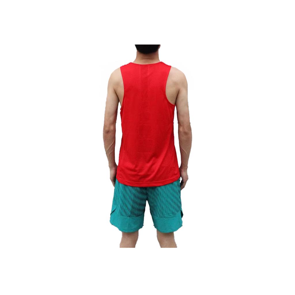 Nike Solid Color Quick-Dry Breathable Sports Tank Top Men tops Red 682996-657