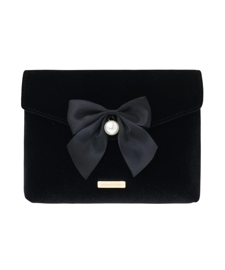 

de Apparel Velvet Pouch for Black [Maison Fleur] Women, чорний