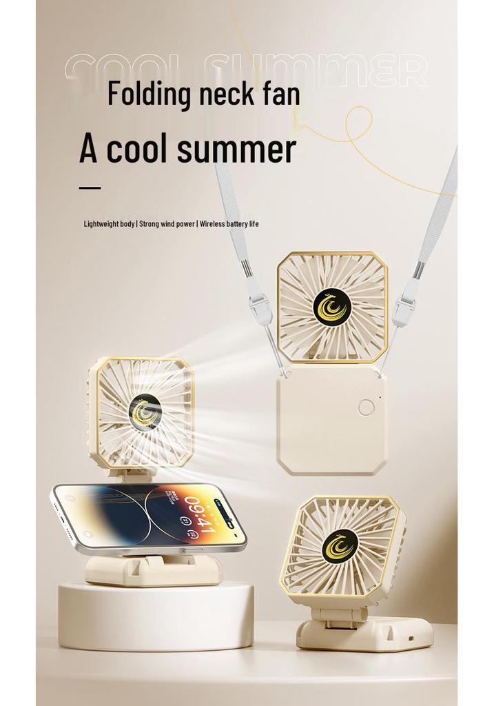 Portable USB Rechargeable Handheld & Desktop Mini Fan - Foldable & Multifunctional