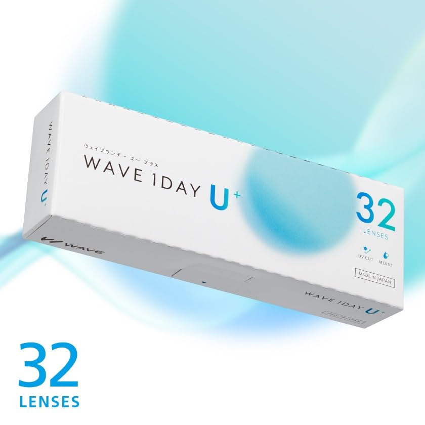 32 lenses per SEED WAVE One Day You Plus contact made in BC PWR clear box 1-day lenses, Japan, 8.8, -4.75,