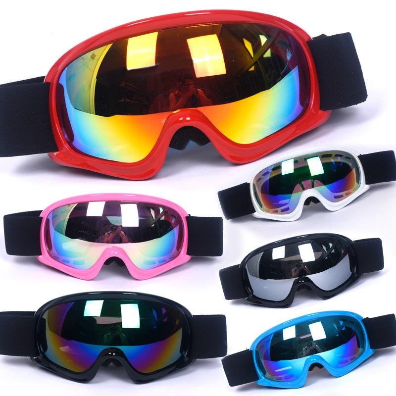 Outdoor Children's High-end Motorcycle Goggles Windproof Sand Electroplated Real Film Cycling Goggles Dust-proof Protective Glasses