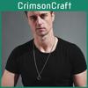 High-quality Titanium Steel Pendant Necklace For Men With Distinctive Ring Style