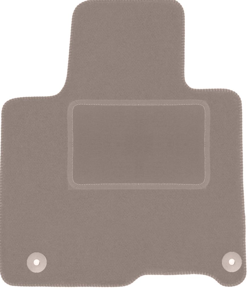 Beige driver's mat for: Hyundai SantaFe IV SUV (2018-)