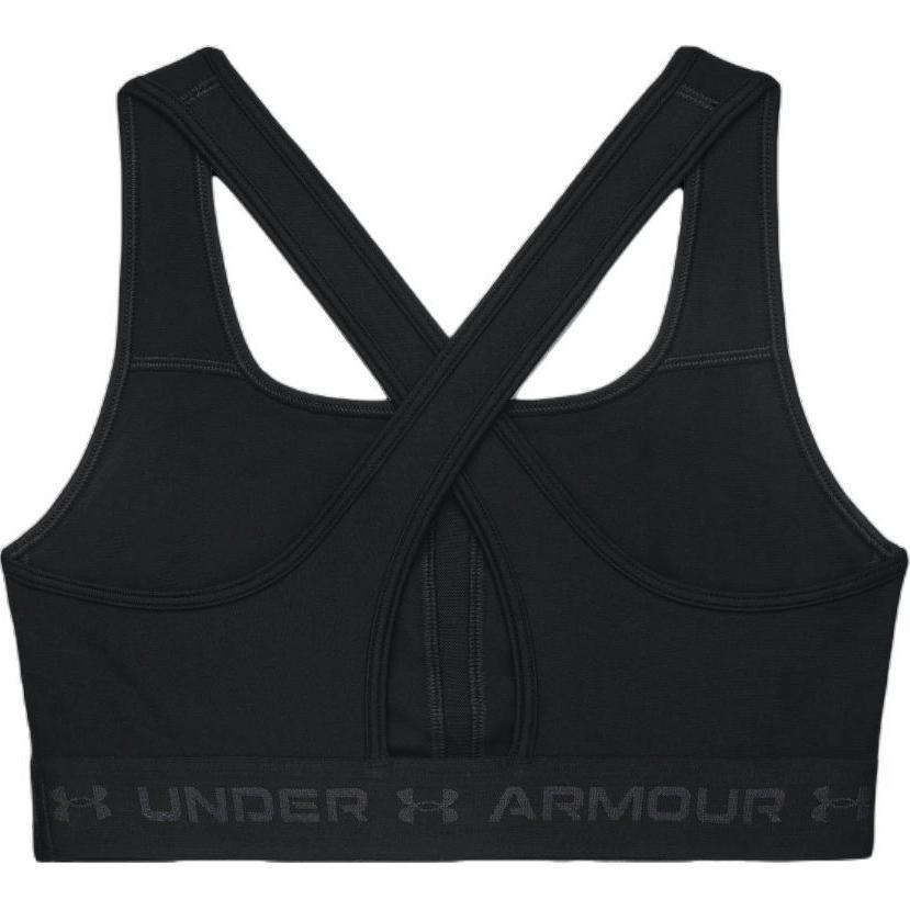 (WMNS) Under Armour Crossback Mid Sports Bra Asia Sizing 'Black Jet Gray' Women's 1361034-001