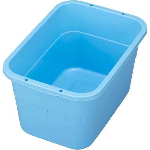 Shinki Gosei Tombo Square Basin, 36-Type, 36 Liters, No Drain Plug, Handle, Drawstring, Blue, 52cm Wide x 36cm Deep x 28.5cm High, Made in Japan