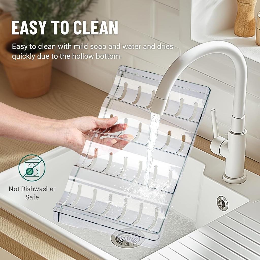 Water Bottle Organizer for Full Stanley 40 oz Tumbler with Handle, Cabinet Kitchen Pantry Organizers and Storage for Owala Stanley Cup Accessories