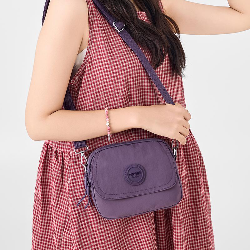 Women's Crossbody Bag Multi-compartment Mobile Phone Bag Solid Color Shoulder Bag