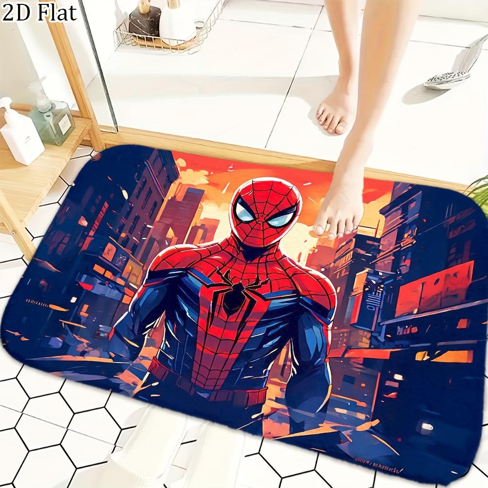 1pc Flannel Rug Marvel Superheroes Bathroom Mat, Multiple Sizes, Multi-functional for Daily Use, Suitable for Bathroom, Entran