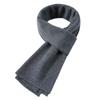 2025 winter new pure wool scarf solid color men's and women's universal fashion warm scarf