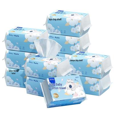 Baby Dry & Wet Cotton Soft Wipes, 100 Pulls X 12 Packs