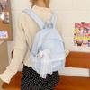 Schoolbag Korean Ins Personality Gentle Lace Junior High School Backpack Large Capacity Middle School School Bag Women's Backpack