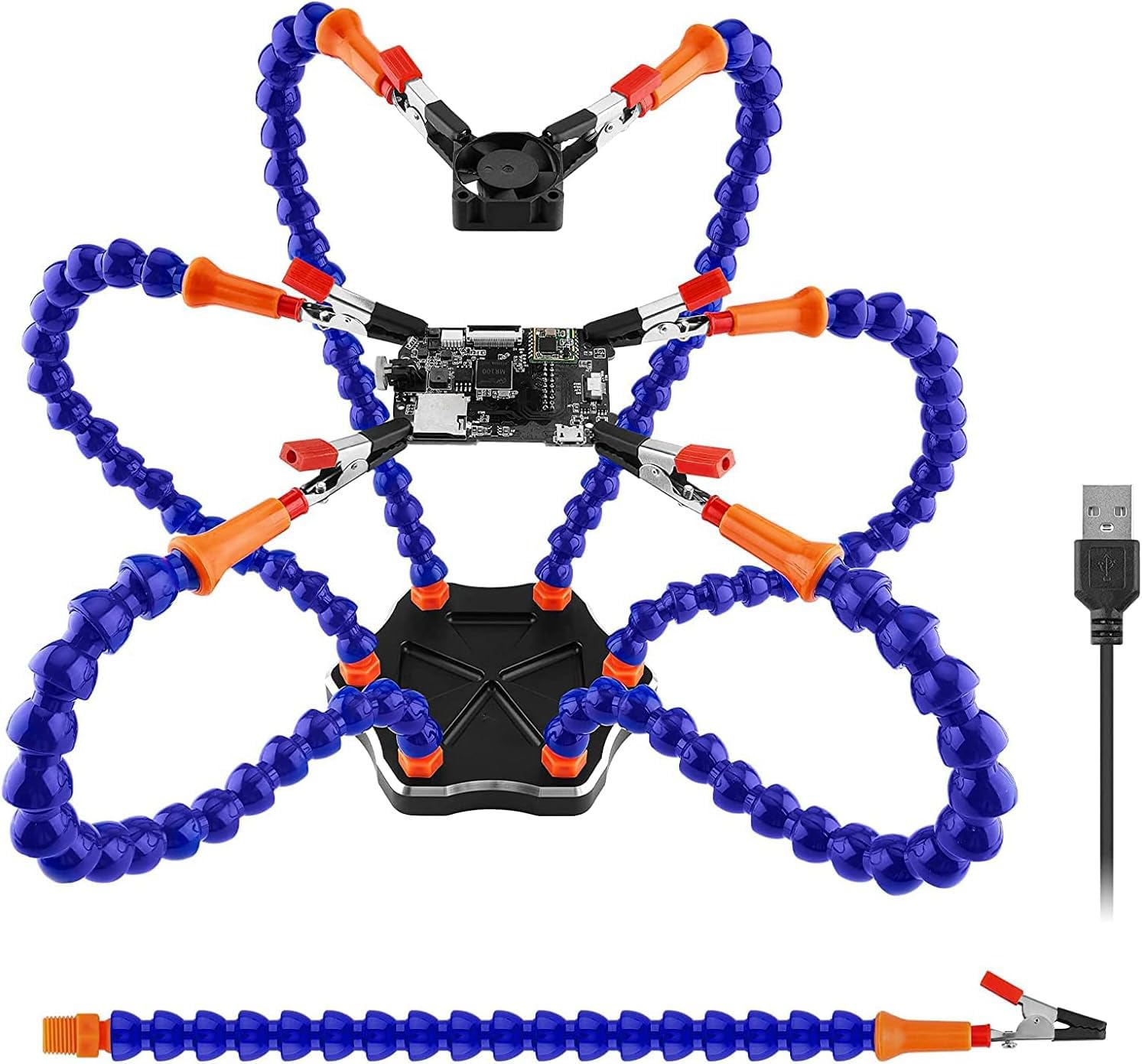 

Multifunctional Soldering Upgraded Flexible Hand Soldering Welding Repair Soldering 6 Rotating DC Fan Tool, Station, Frame, Tool, Hands, 360-Degree
