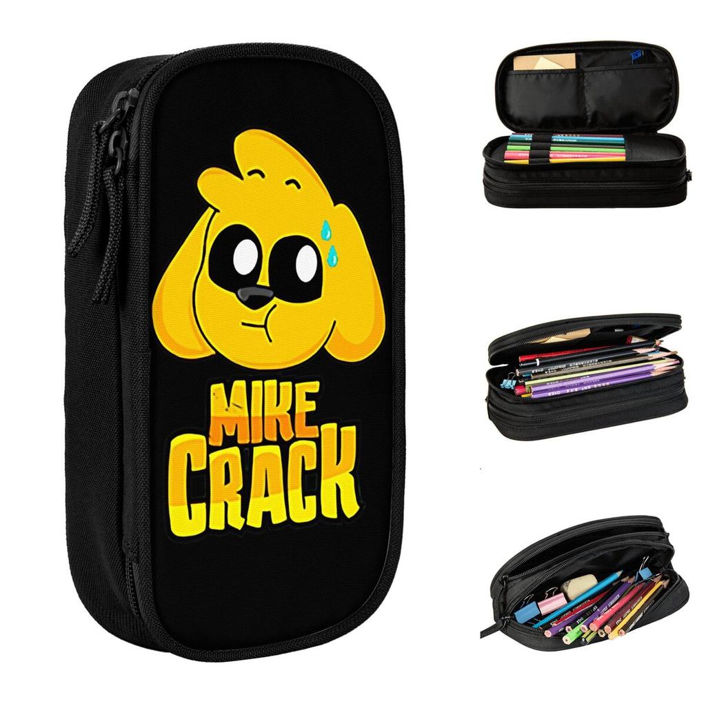 Mikecracked MINER Gamers Pencil Cases Creative Pen Box Pencil Bags Girls Boys Large Storage Office Cosmetic Pencil Box