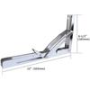2 Pieces Folding Heavy Duty Shelf-Bracket Bench Table Folding Shelf or Bracket, Max. Load 550lbs