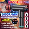 9600 Rpm/h 32 Speeds Muscle Massager Relax Pain Body Relief Fascia Guns Black Massage Guns Sport Massage Machine