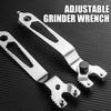 1/2Pcs Angle Grinder Wrench Multi-Specification Integration Adjustable Pin Wrench with Rotatable Key Pin Universal Fit Handle Tool