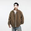 Men's Windproof Pilot Style Jacket - Coffee Color, 2025 New Spring/Autumn Collection