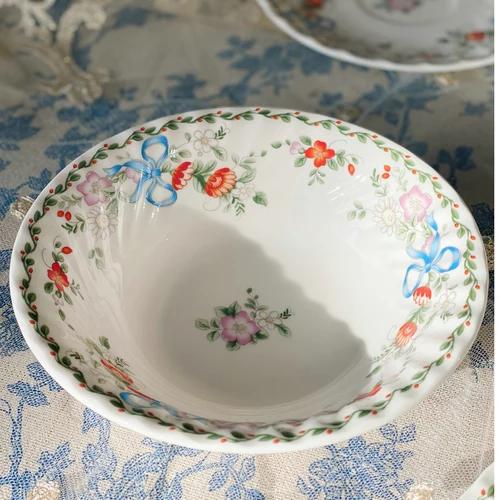 Albert Rose Retro Export Bone China Threaded Coffee Cup Afternoon Tea Tableware Dessert Plate Salad Bowl