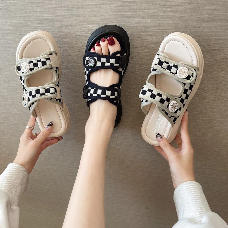 Women's Summer Shoes Platform Slippers Designer Casual Slip-on Flats Slides for Woman