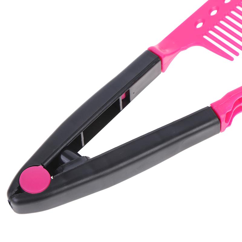 1X Straight Hair Comb Brush Tool For Dry Iron Hair Curl To Straight Hair Shaper