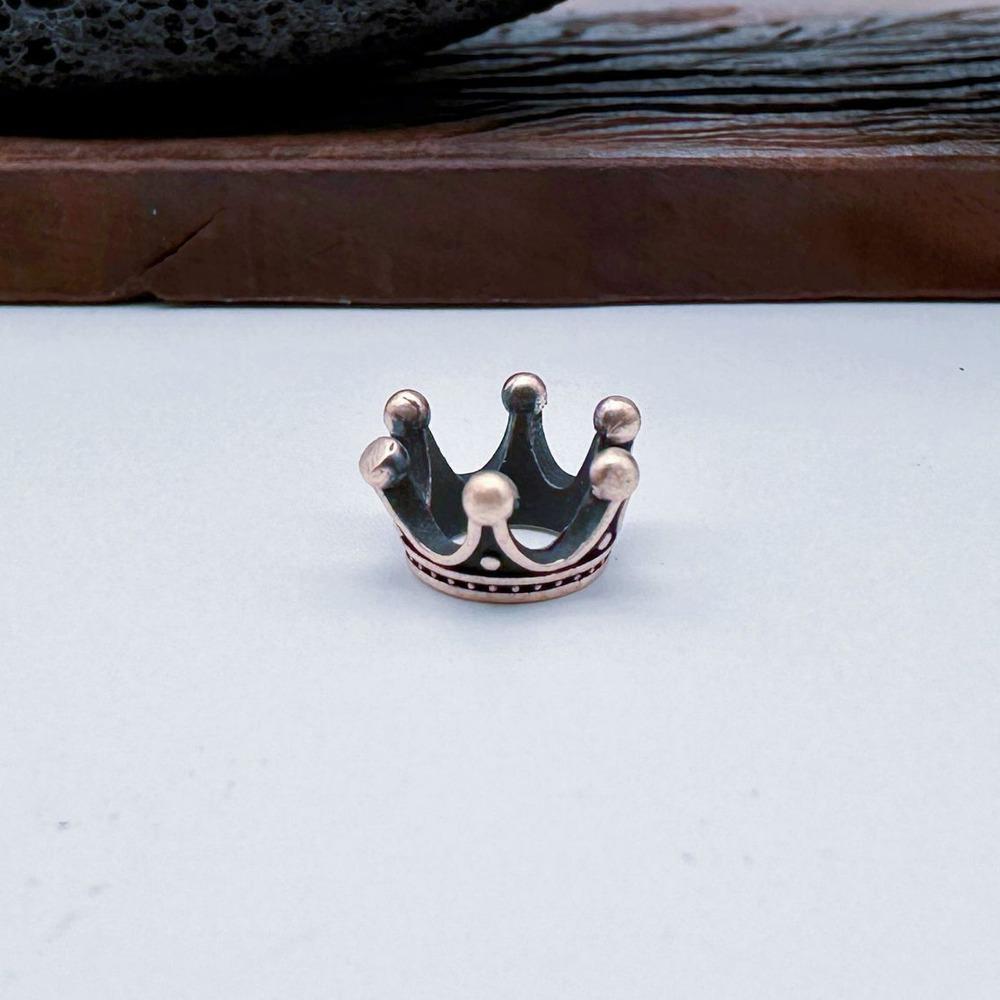 Royal Crown Shape EDC Paracor Beads Brass Material DIY Charm Accessories  Hiking Purple Brass