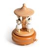 Ballet Dancing Girl Rotatable Music Box Rotating Carousel Hand-cranked Music Box  Home Decor